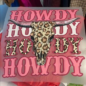 Leopard Print Howdy HTV